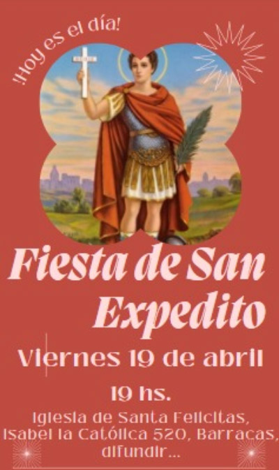 San Expedito - 19 de abril